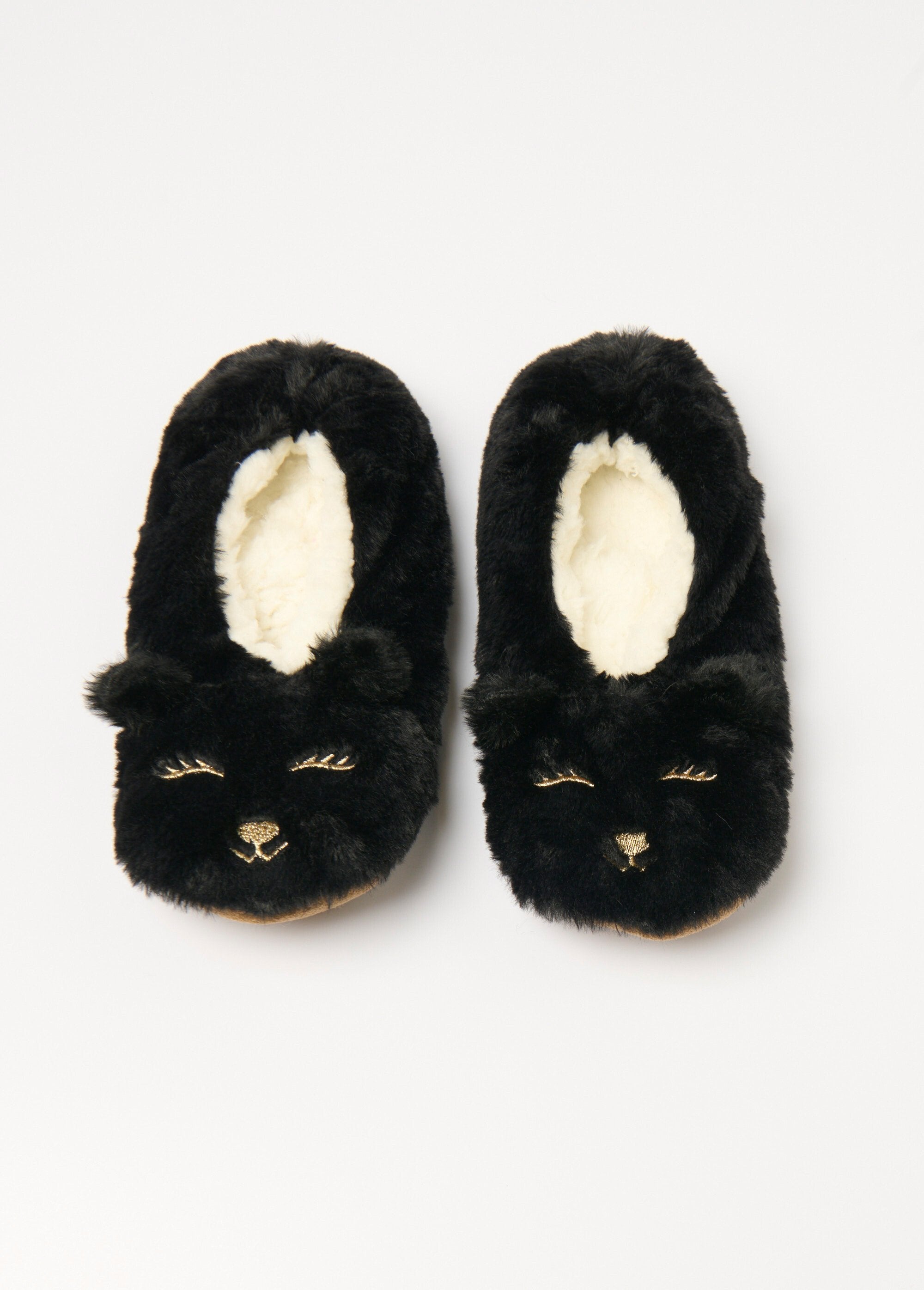 Warm_animal_faux_fur_slippers_Black_FA1_slim