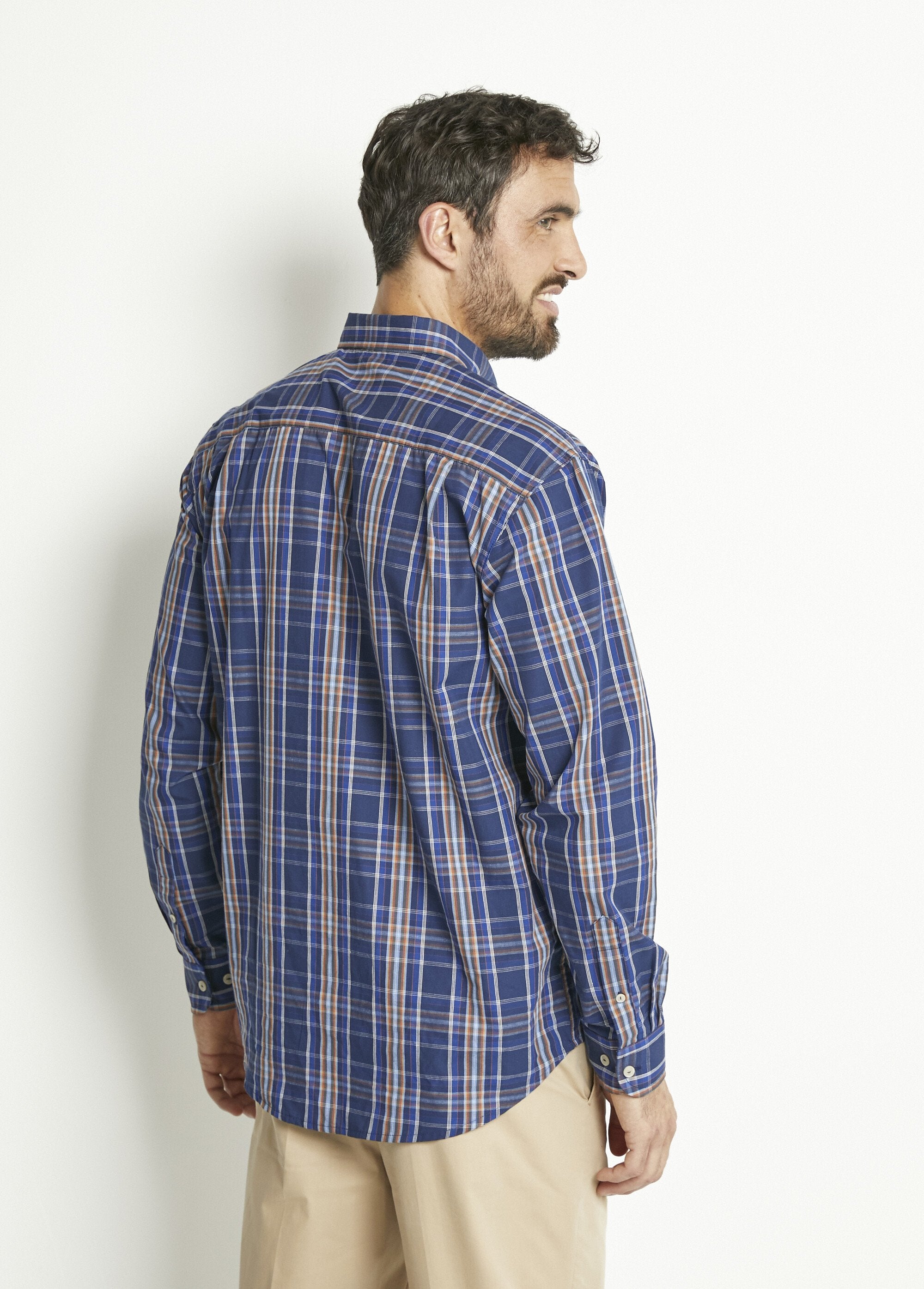 Long-sleeved_plain_or_checked_cotton_shirt_Blue_tiles_DO1_slim