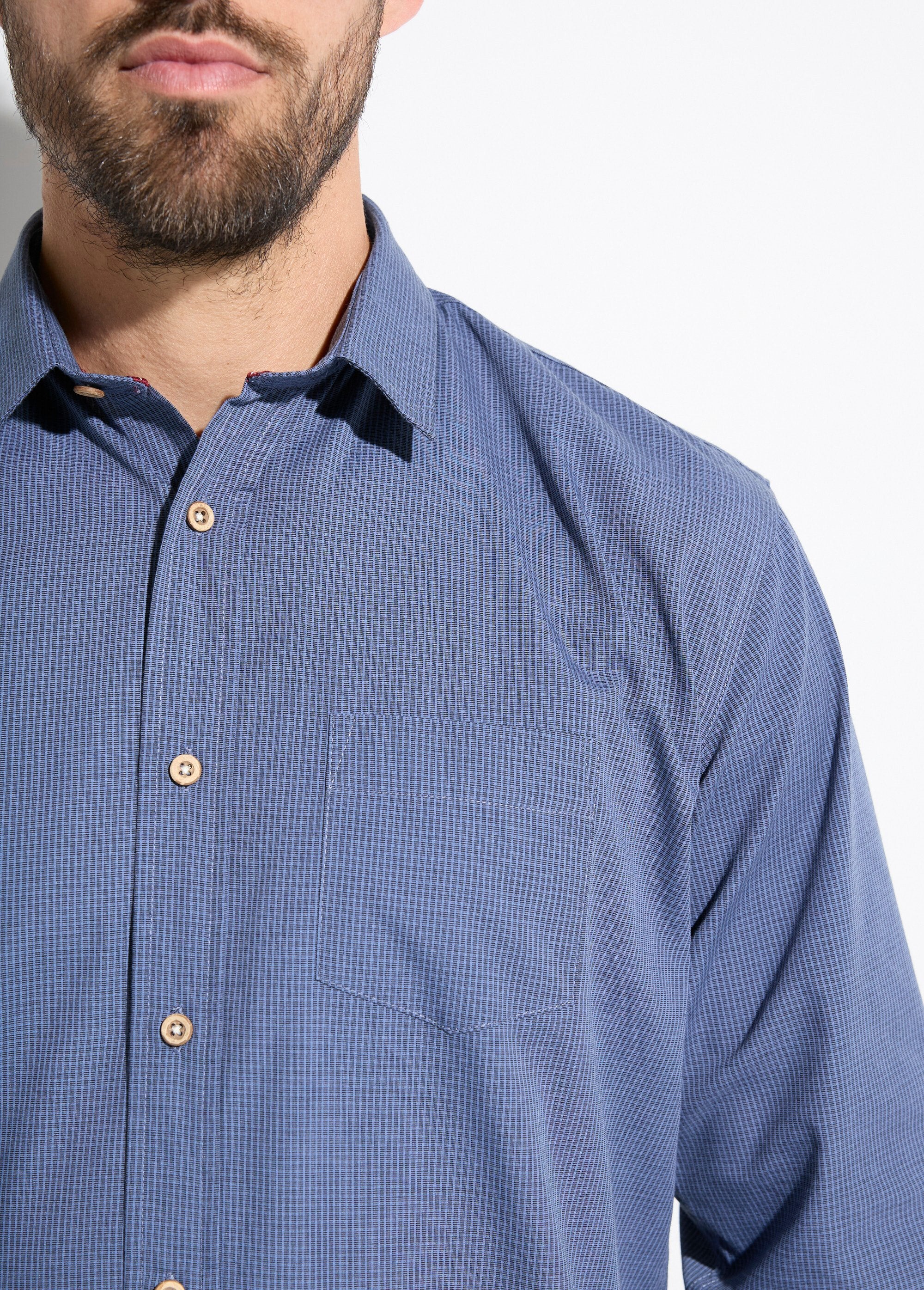 Long-sleeved_micro-checked_shirt_Blue_DE1_slim