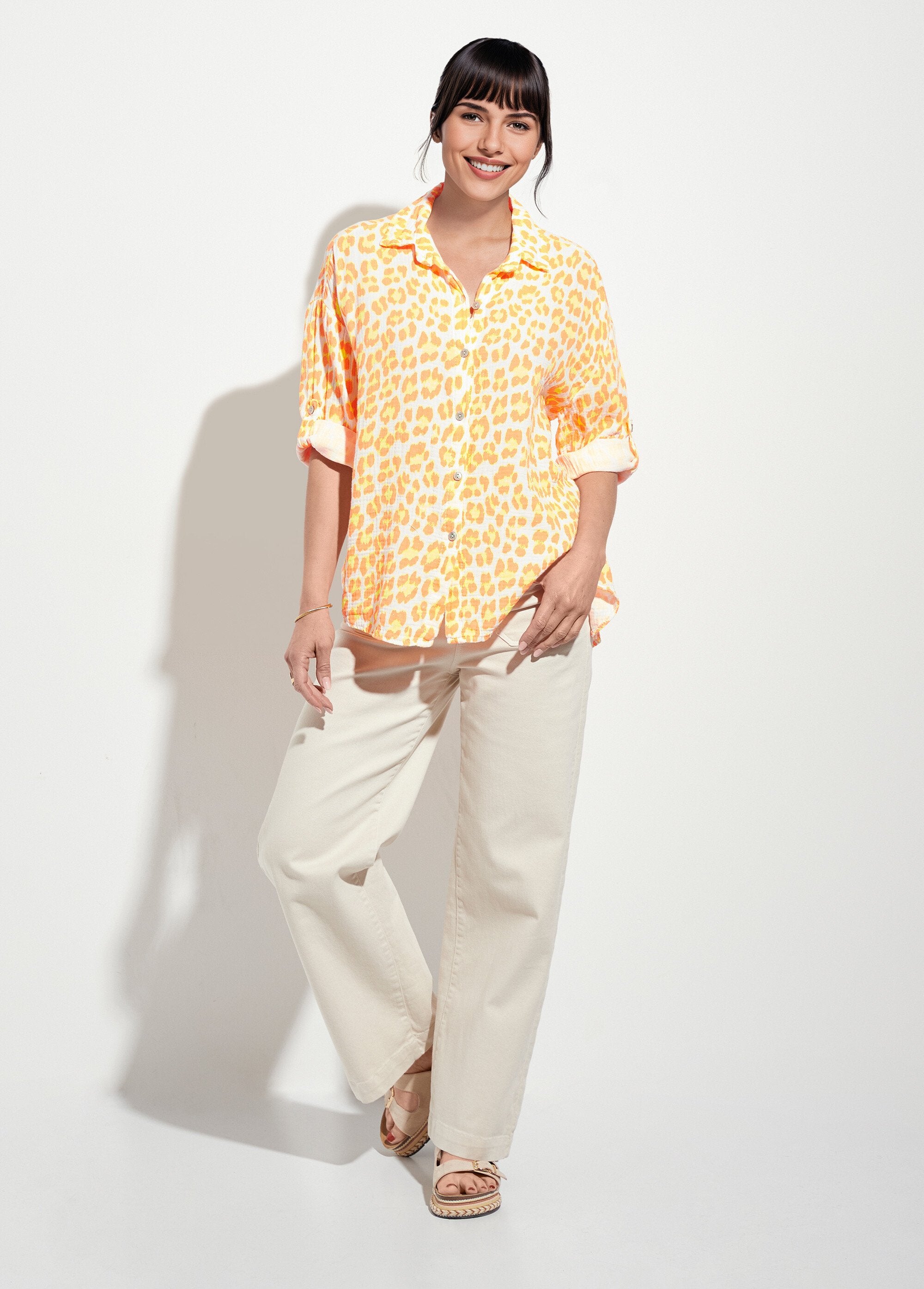 Fluorescent_leopard_cotton_gauze_blouse_Orange_SF1_slim