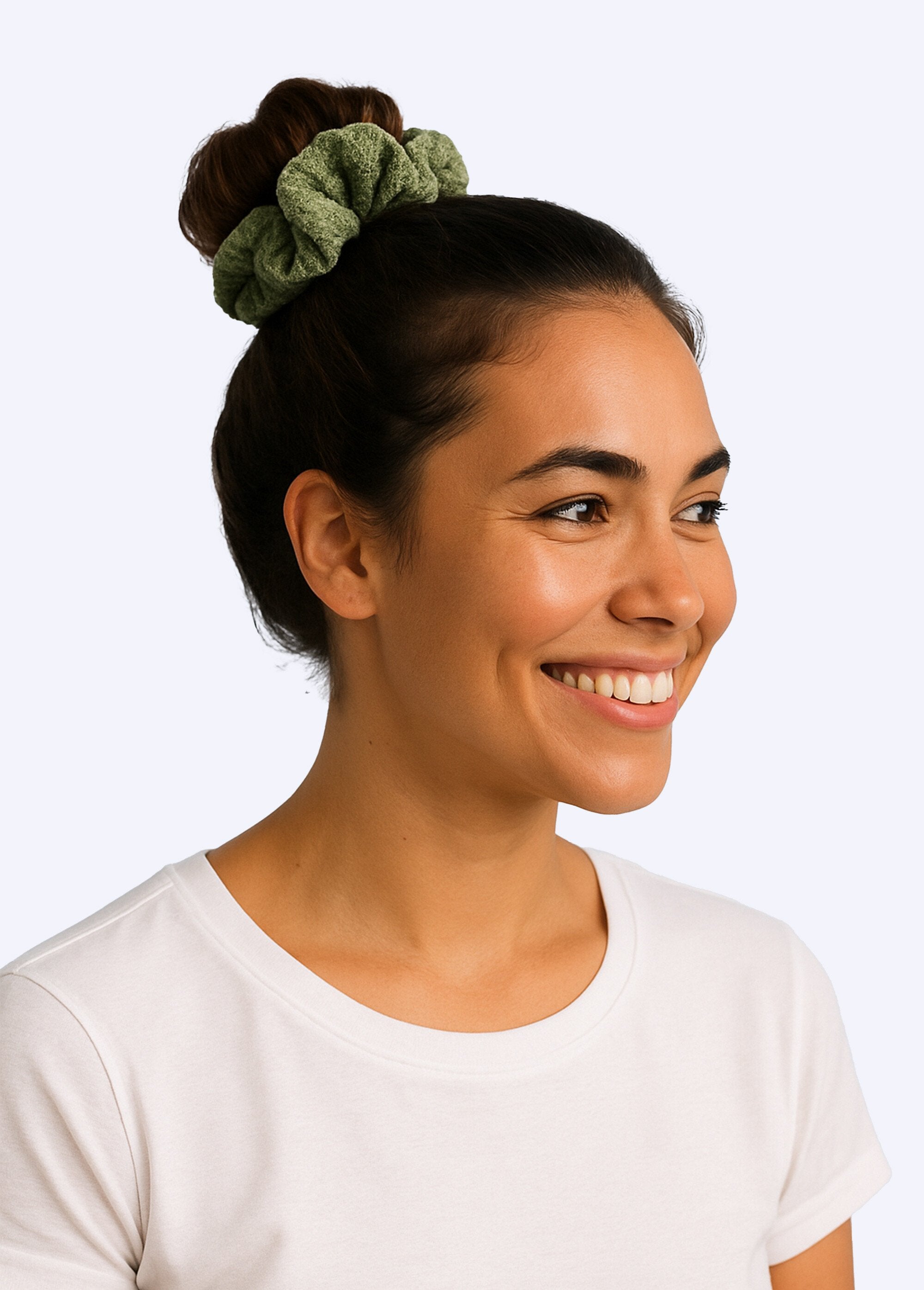 Hair_scrunchie,_crinkled_knit_Green_SF1_slim