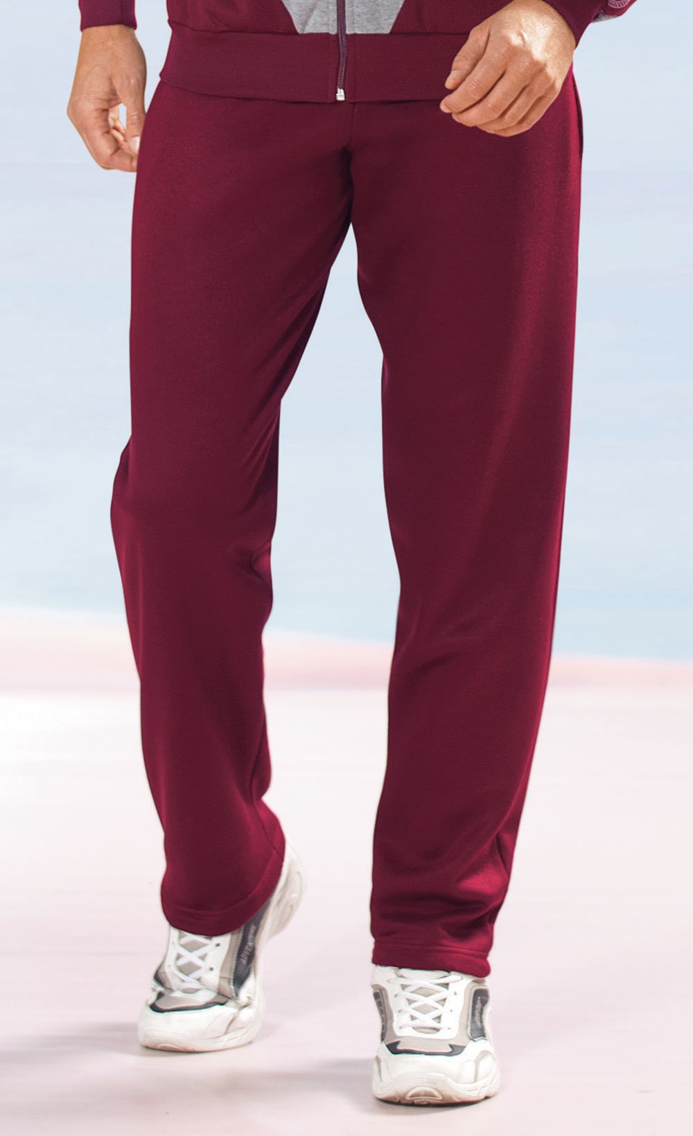 Fleece_jogging_pants_with_elasticated_waistband_Bordeaux_FA1_slim