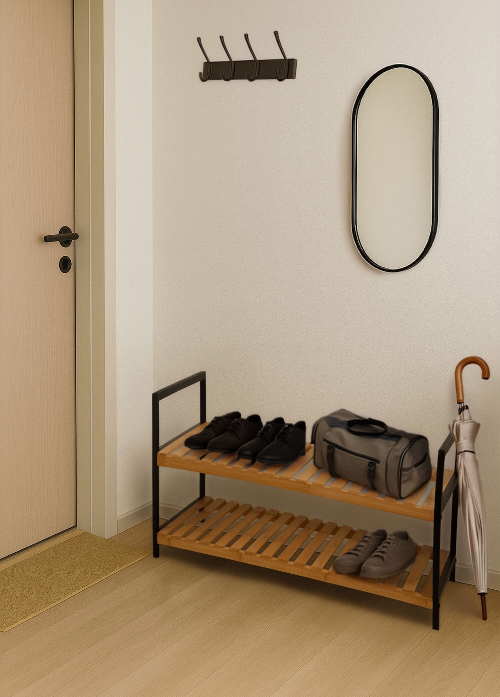 Low_shoe_storage_unit_Black_and_bamboo_SF1_slim