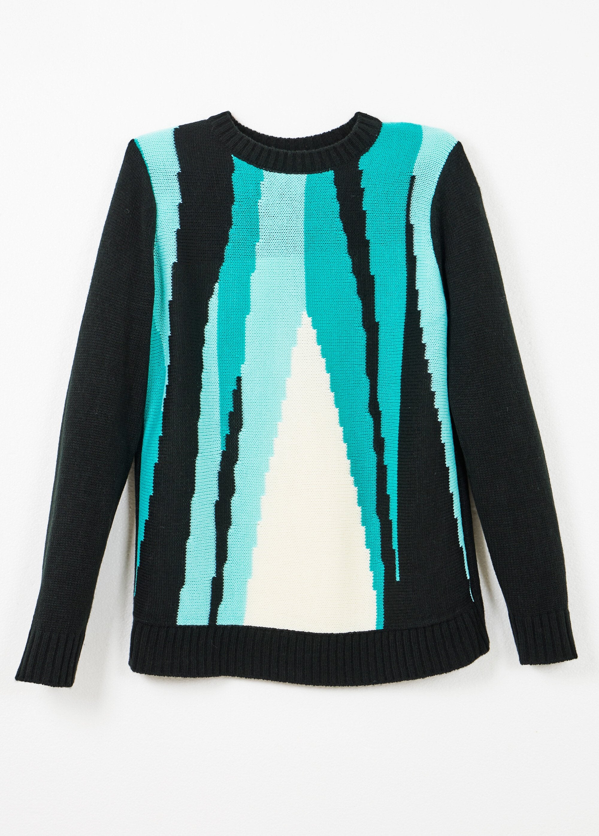Warm_graphic_jacquard_round_neck_sweater_Black_and_aqua_AP1_slim