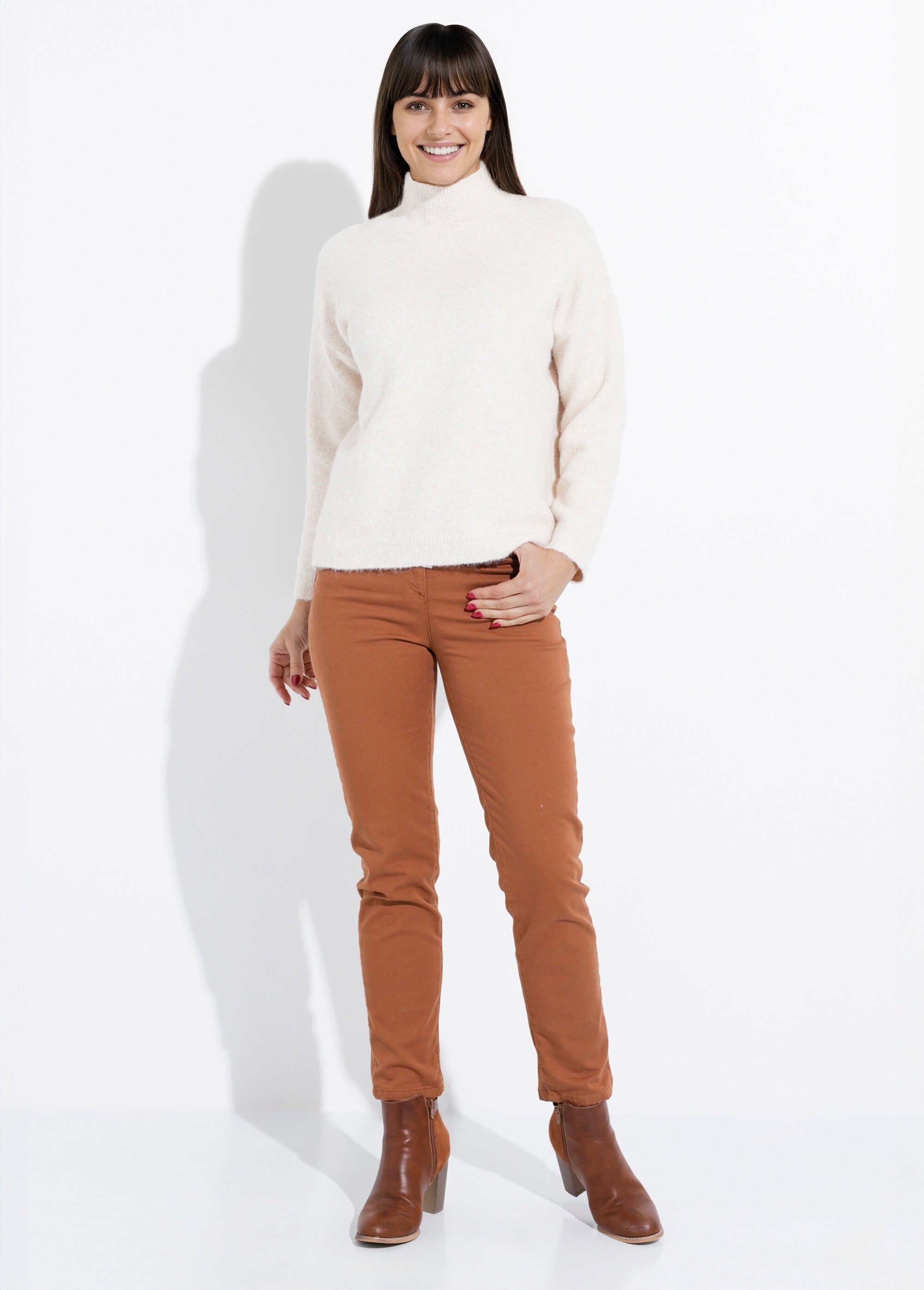 High-neck_sweater_in_fluffy_knit_Beige_SF1_slim