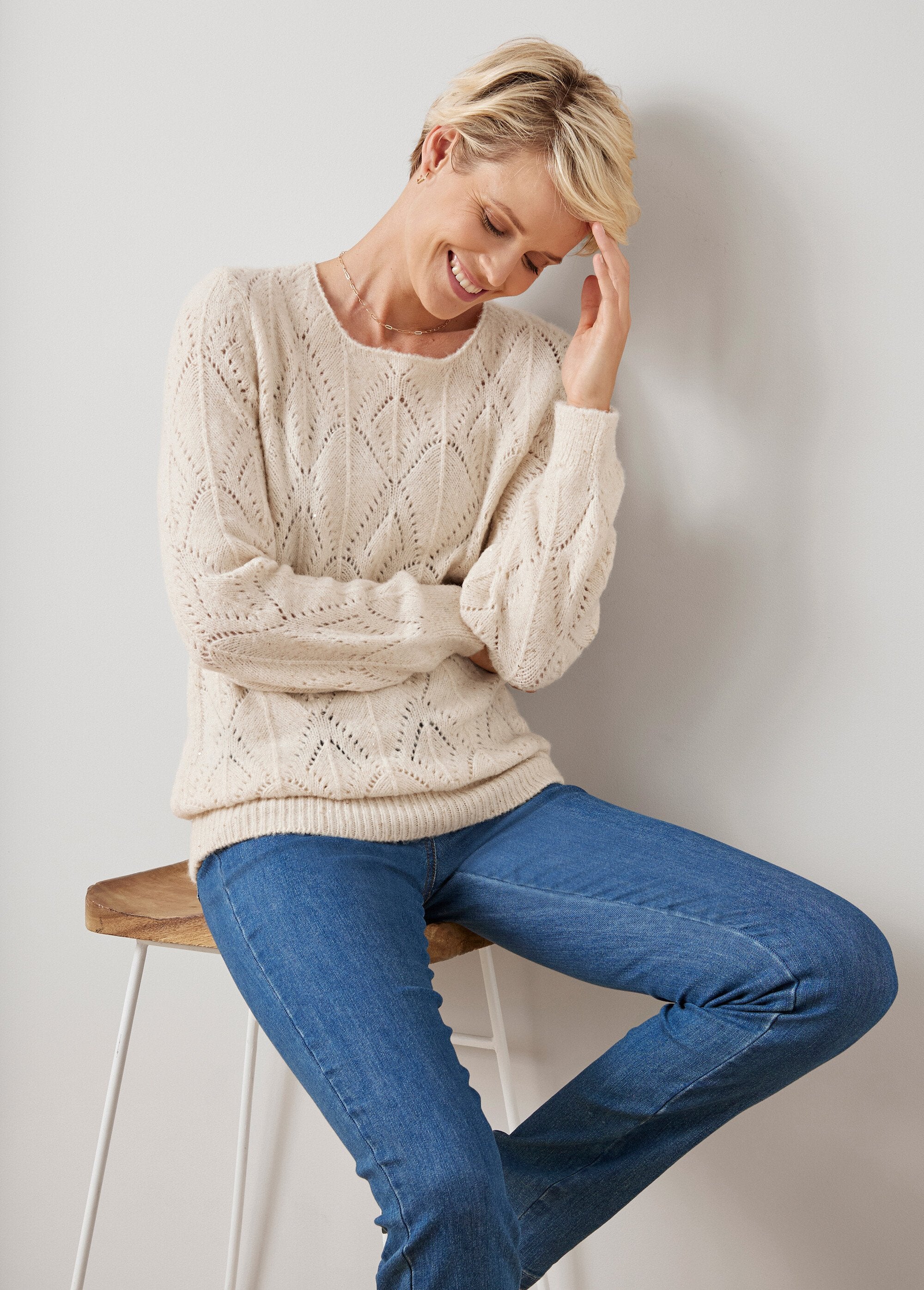 Sparkling_openwork_knit_sweater_with_a_round_neck_Sand_DR1_slim