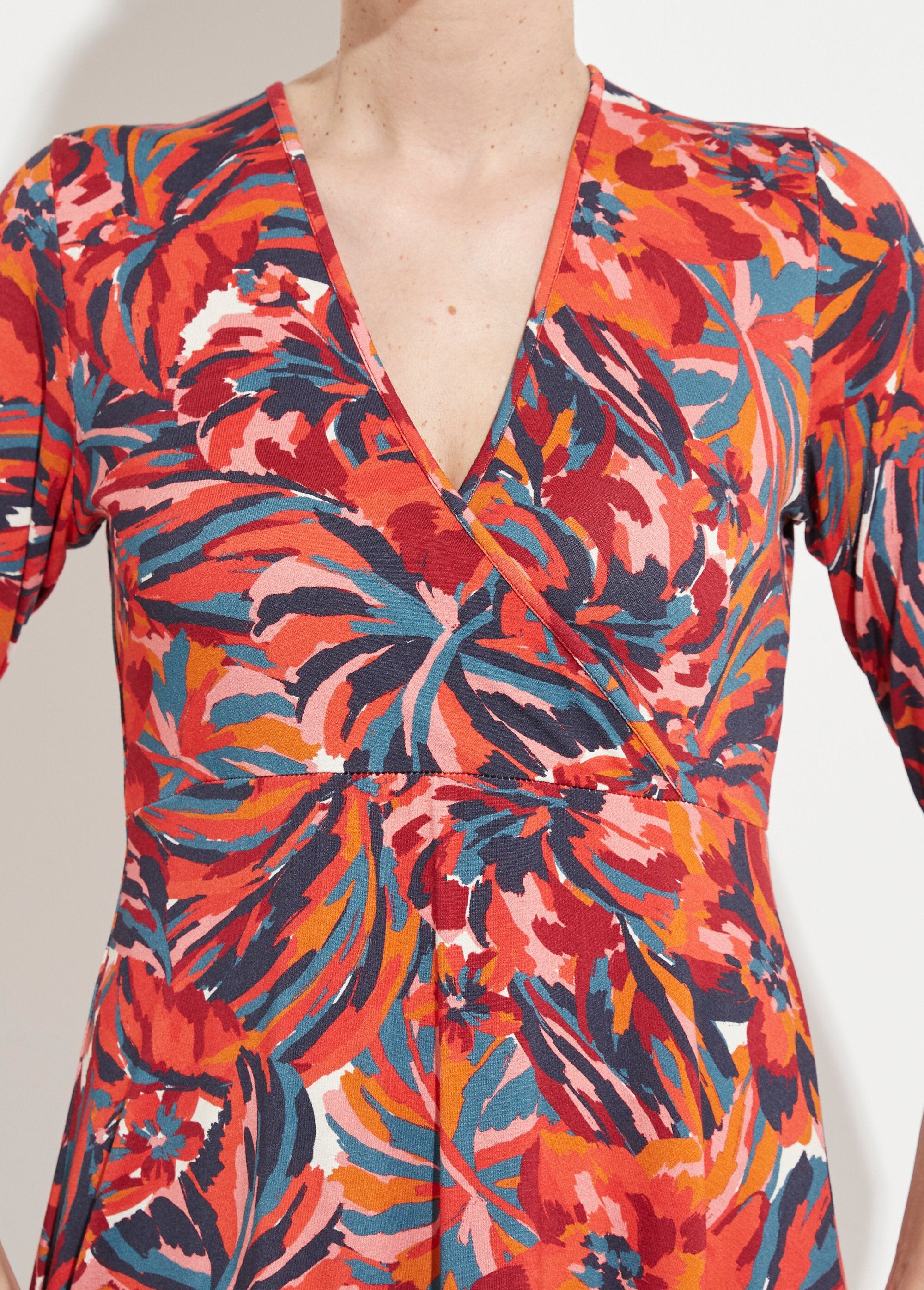 Short_wrap_dress_with_3/4_sleeves_and_floral_pattern_Tomette_print_DE1_slim