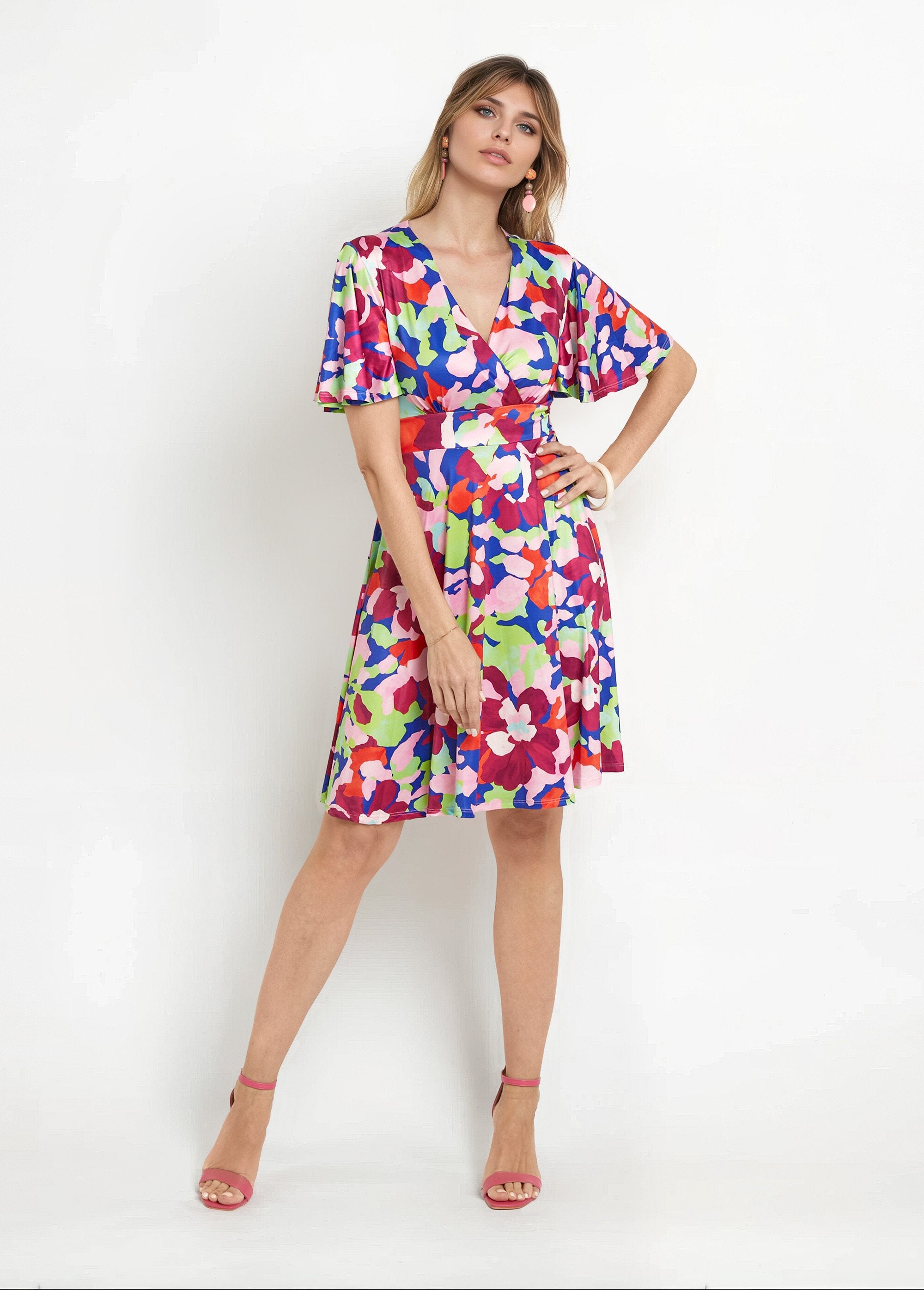 Arty_butterfly_sleeve_wrap_dress_Rose_prints_FA1_slim