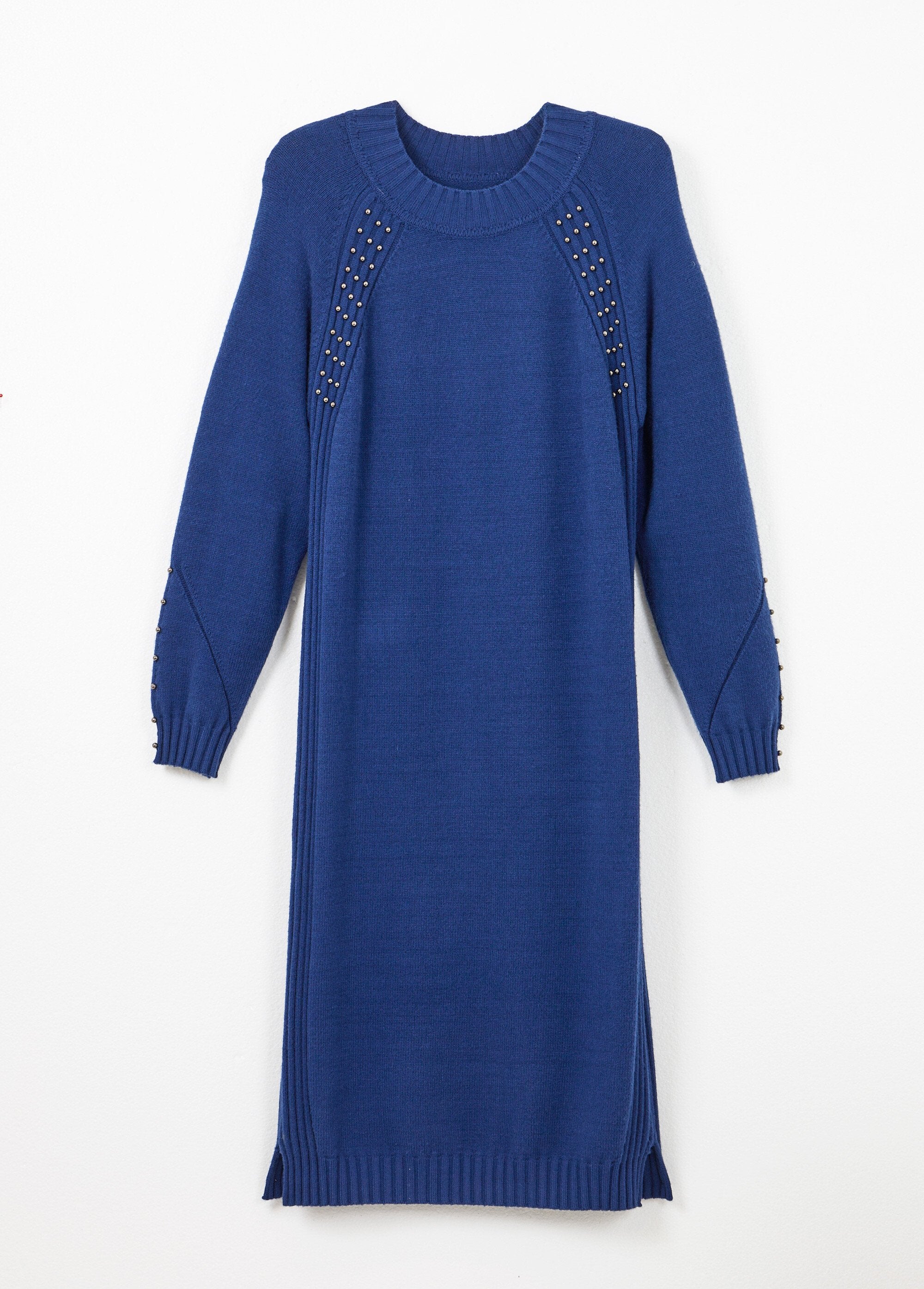 High-neck_sweater_dress_with_ribbed_beaded_details_Blue_AP1_slim