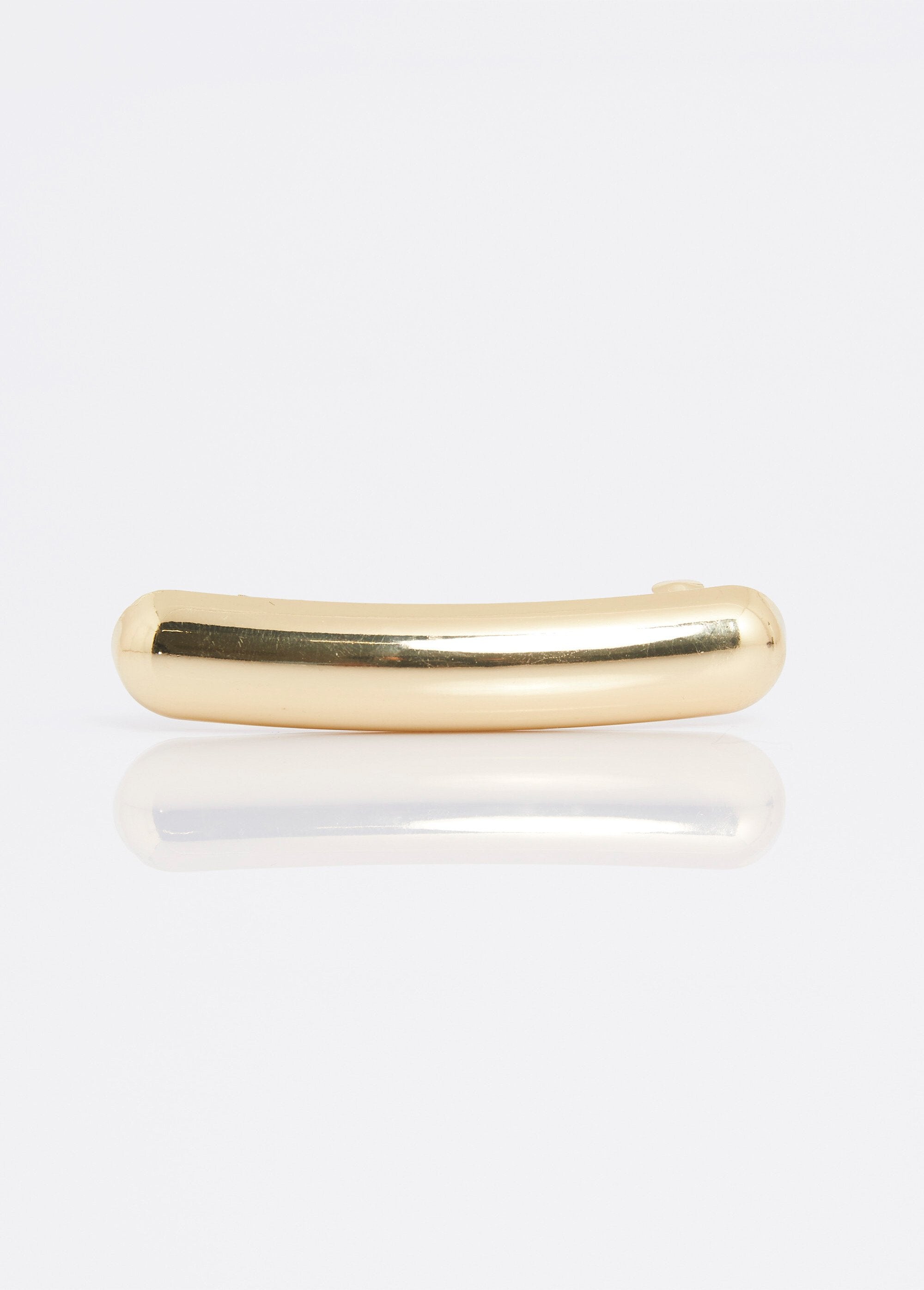 Curved_stainless_steel_barrette_Golden_FA1_slim