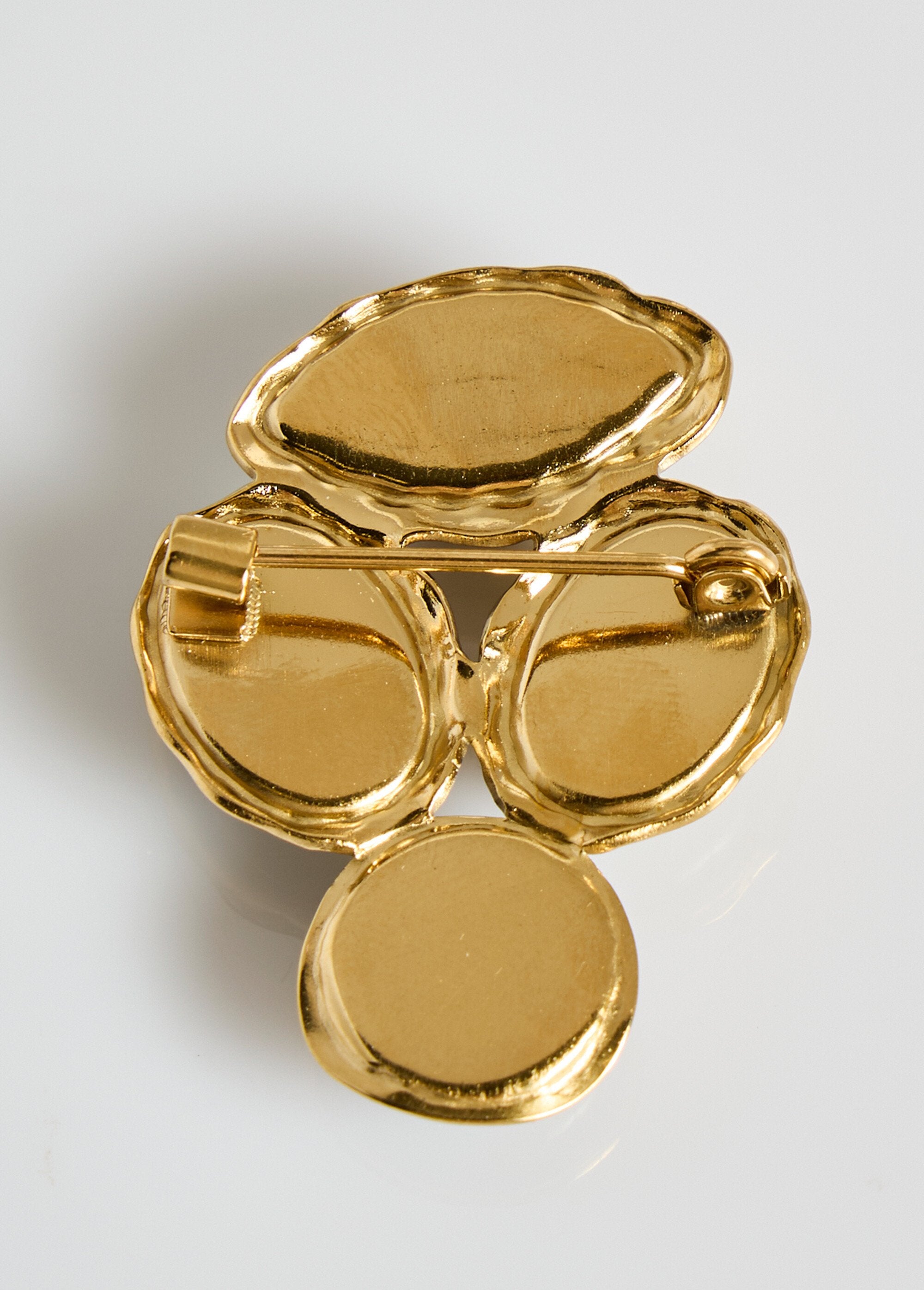 Broche_acier_inox_avec_cabochons_résine_Kaki_DO1_slim