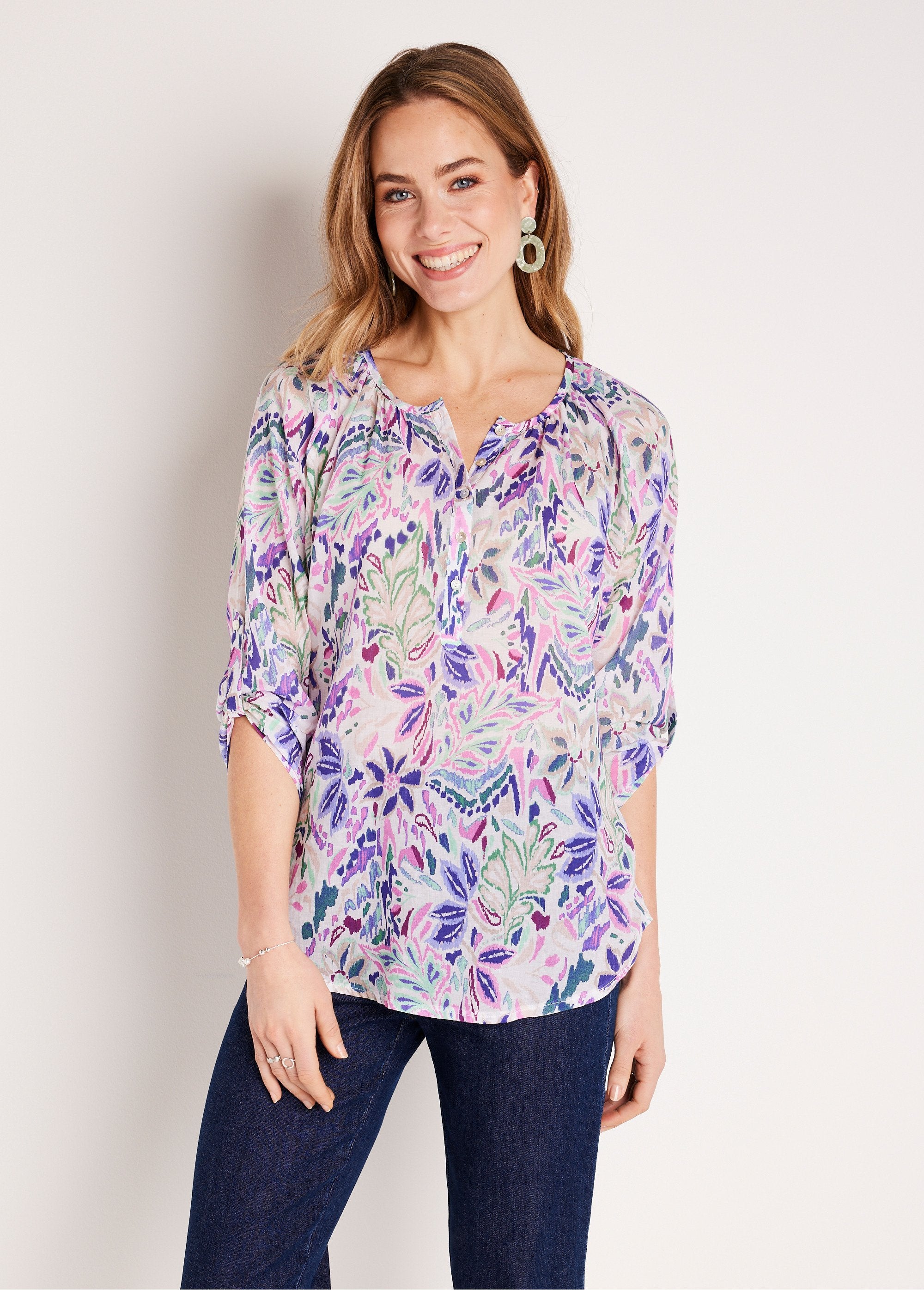 Long_buttoned_cotton_voile_tunic_Purple_and_pink_FA1_slim