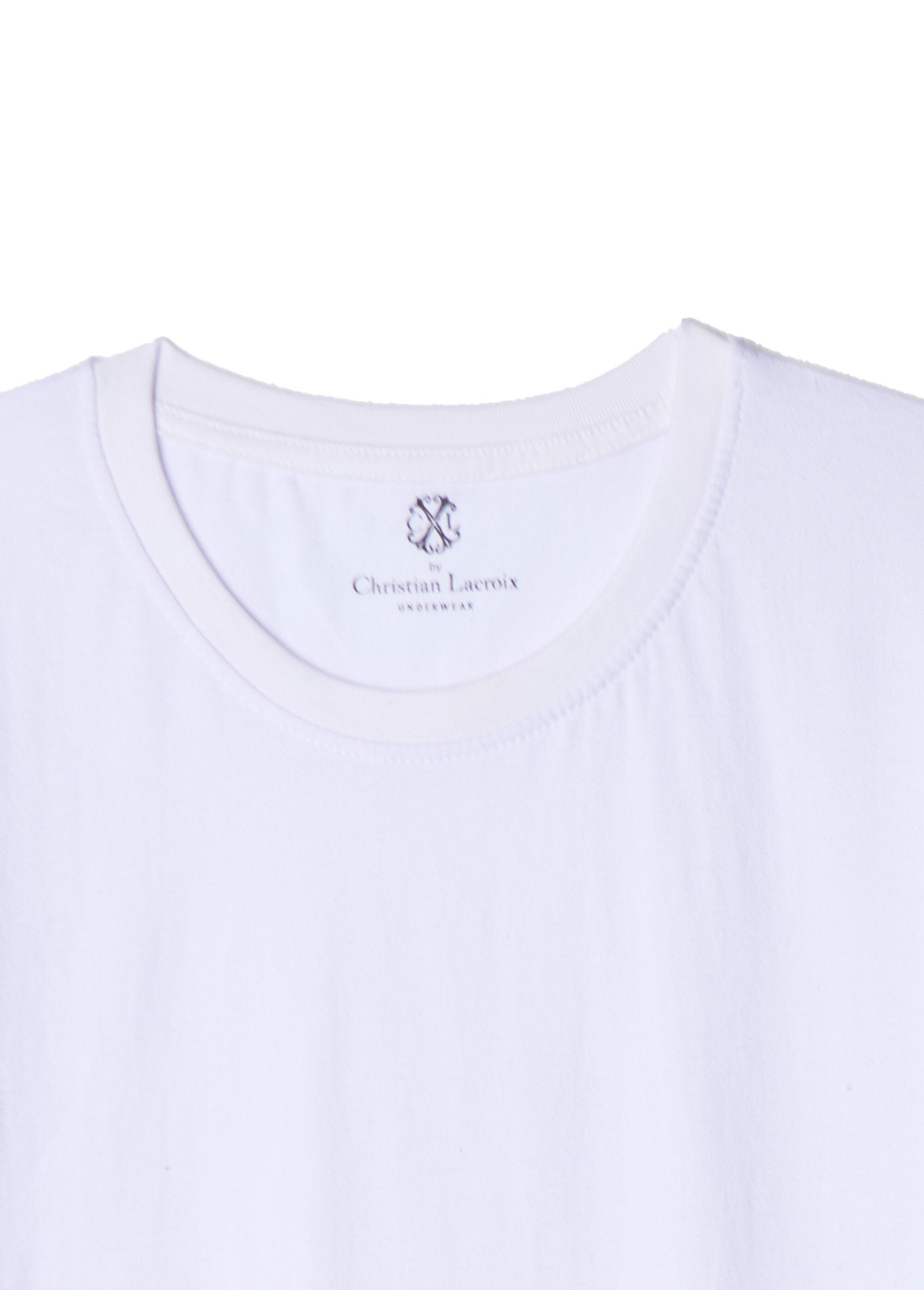 CXL_by_Christian_Lacroix®_-_T-shirt_pur_coton_Blanc_DE1_slim