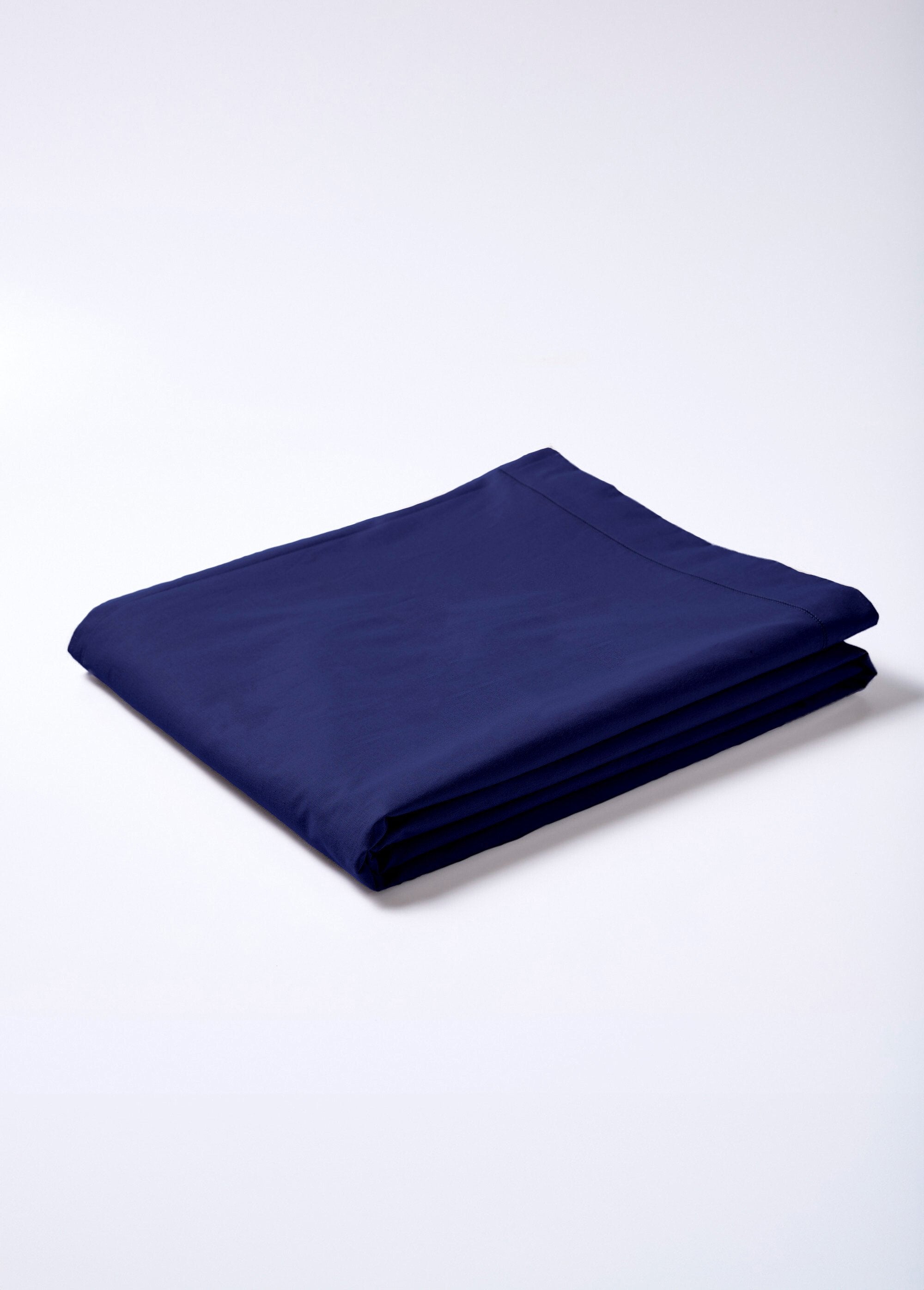Plain_cotton_flat_sheet_Dark_blue_FA1_slim