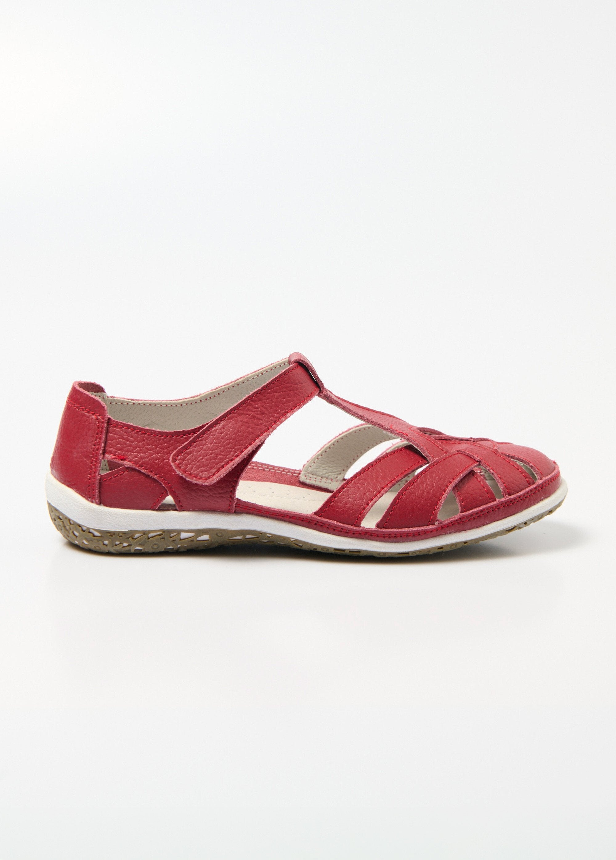 La_Bottine_Souriante®_-_Comfort_width_summer_sandals_Red_DR1_slim