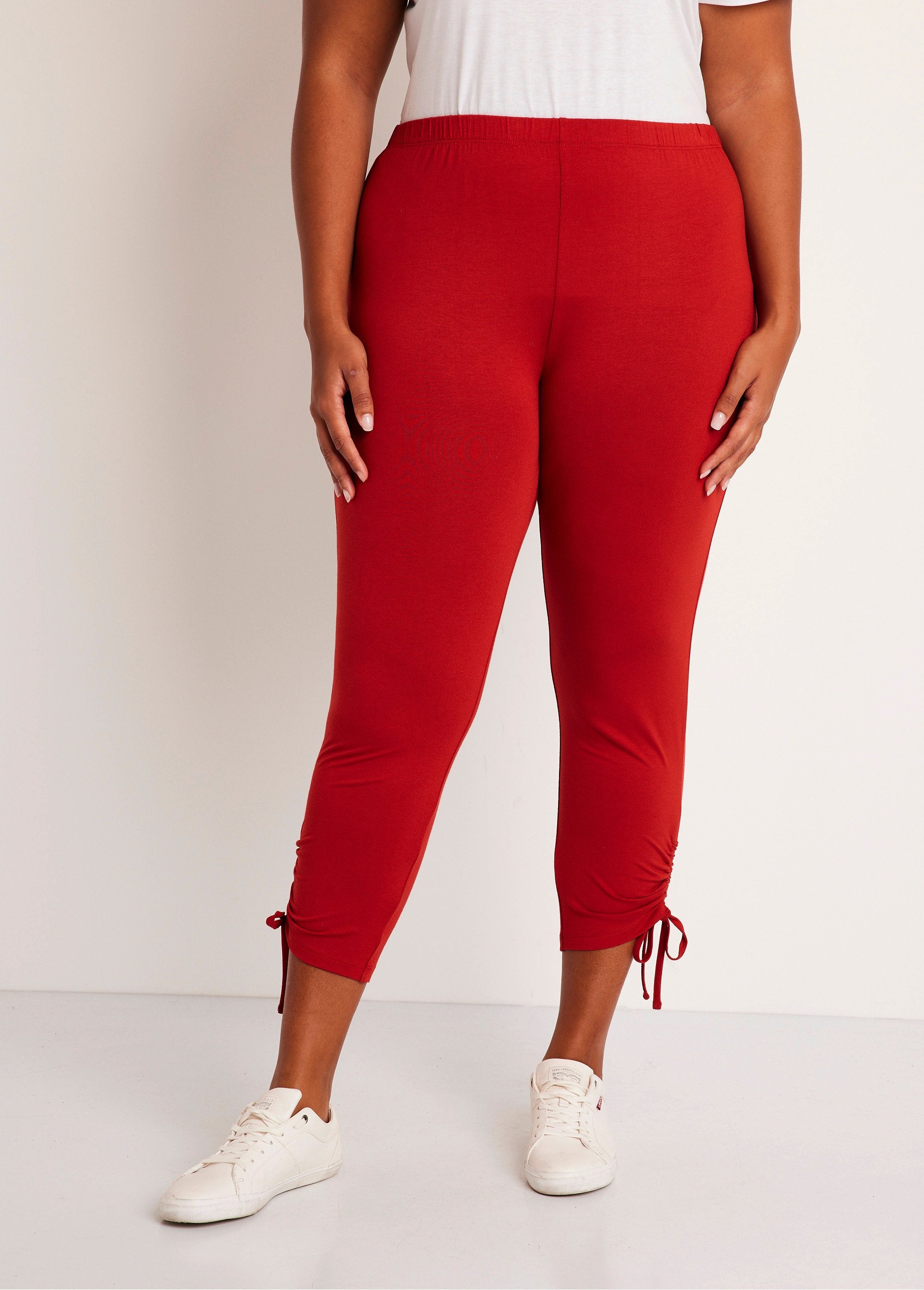 Short_leggings_with_elasticated_waistband_Plain_paprika_FA1_curvy