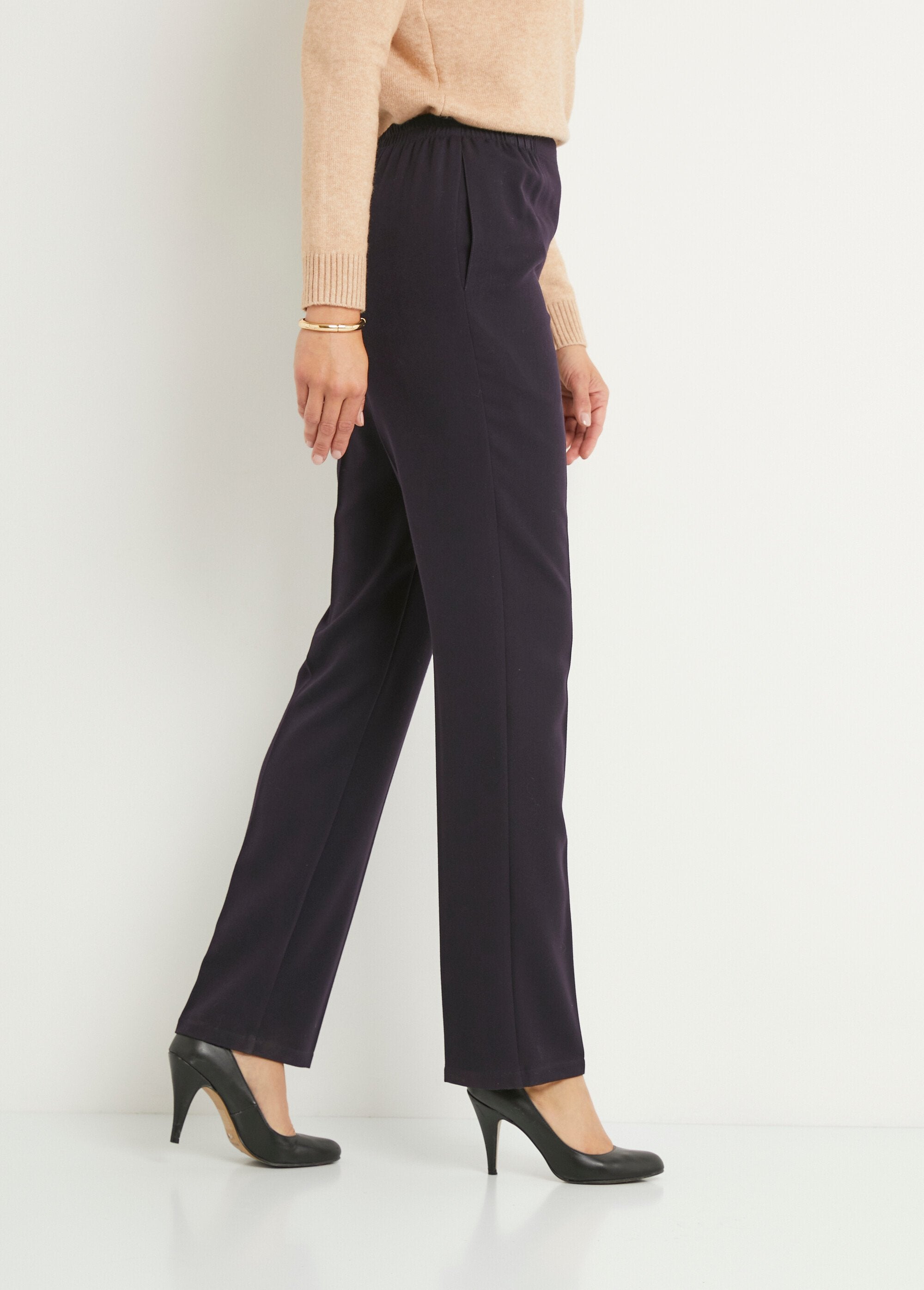 Straight_pants_with_semi-elasticated_waist_and_flat_stomach_Plain_plum_DR1_slim