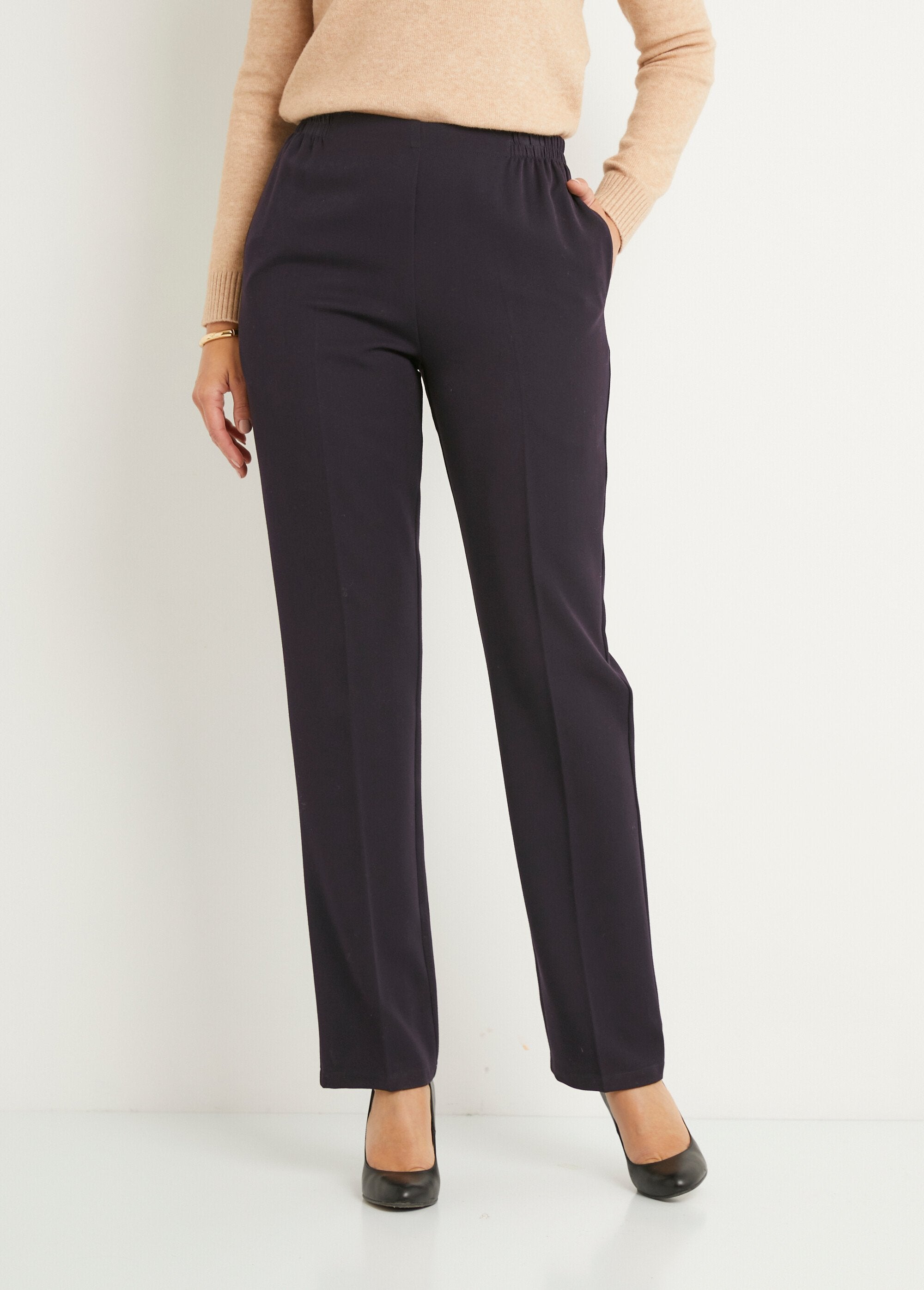 Straight_pants_with_semi-elasticated_waist_and_flat_stomach_Plain_plum_FA1_slim