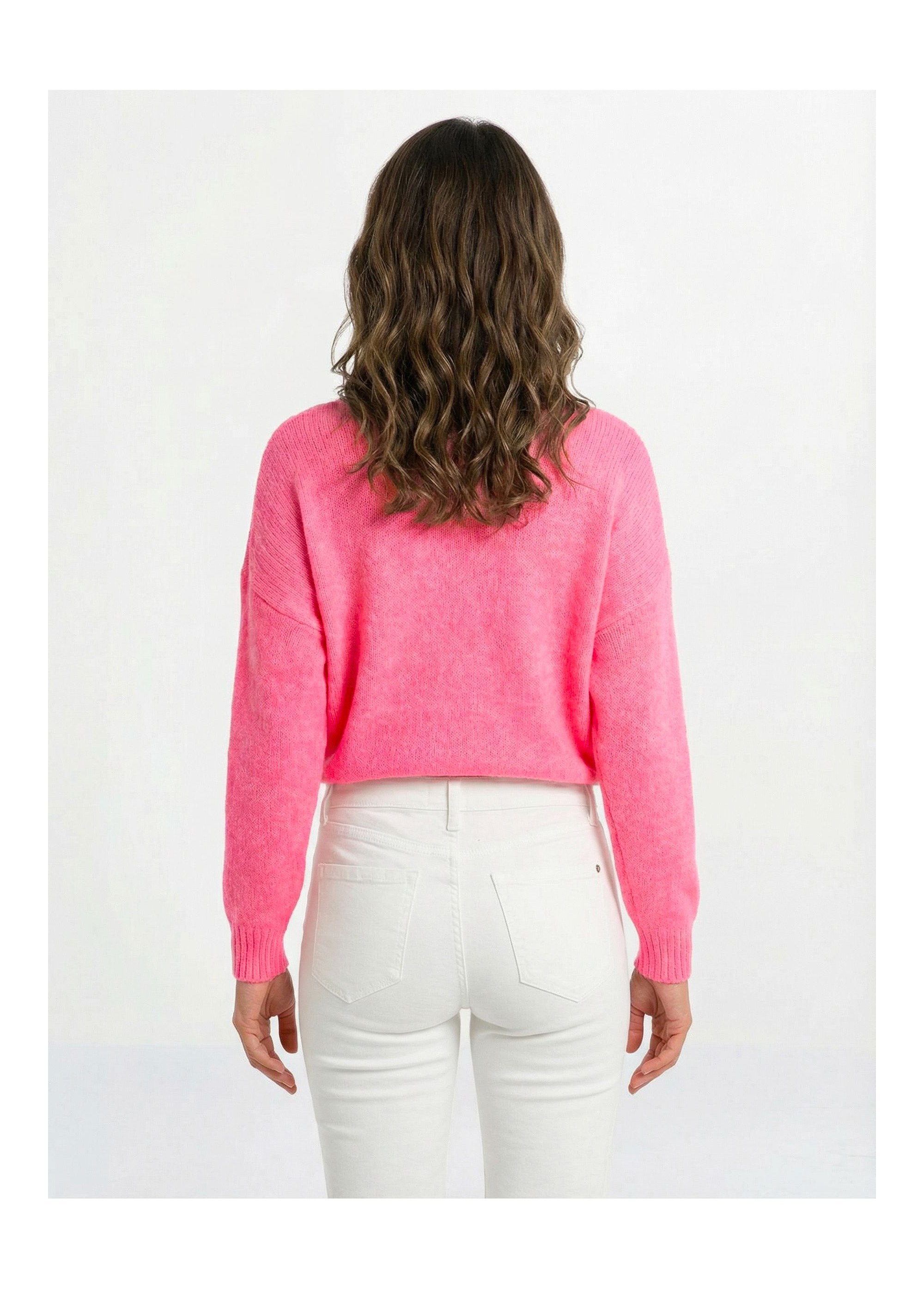 Striped_heart-patterned_crew_neck_sweater_with_wool_Fluorescent_pink_DO1_slim