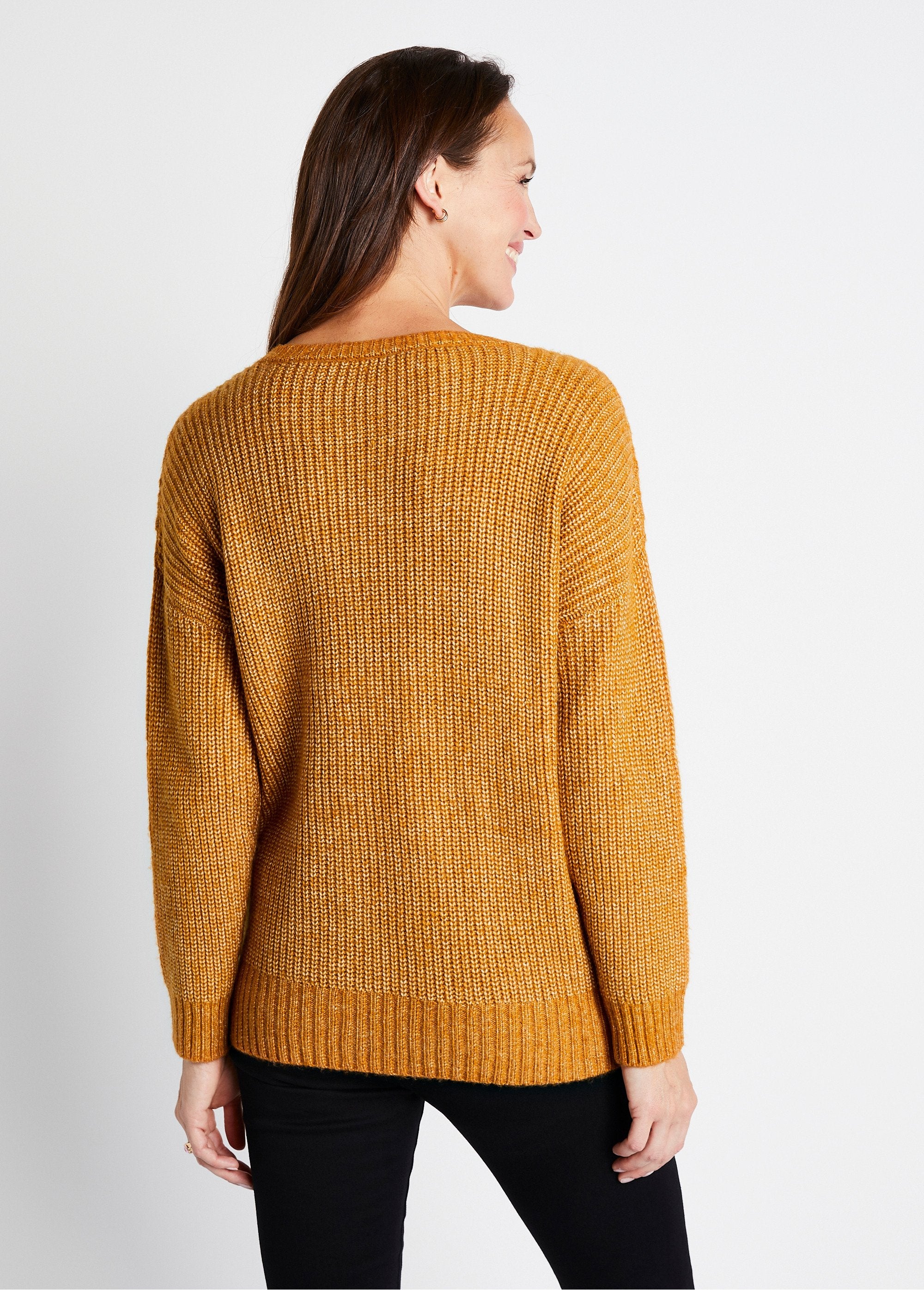 Round_neck_twisted_beaded_heather_knit_sweater_Honey_DO1_slim