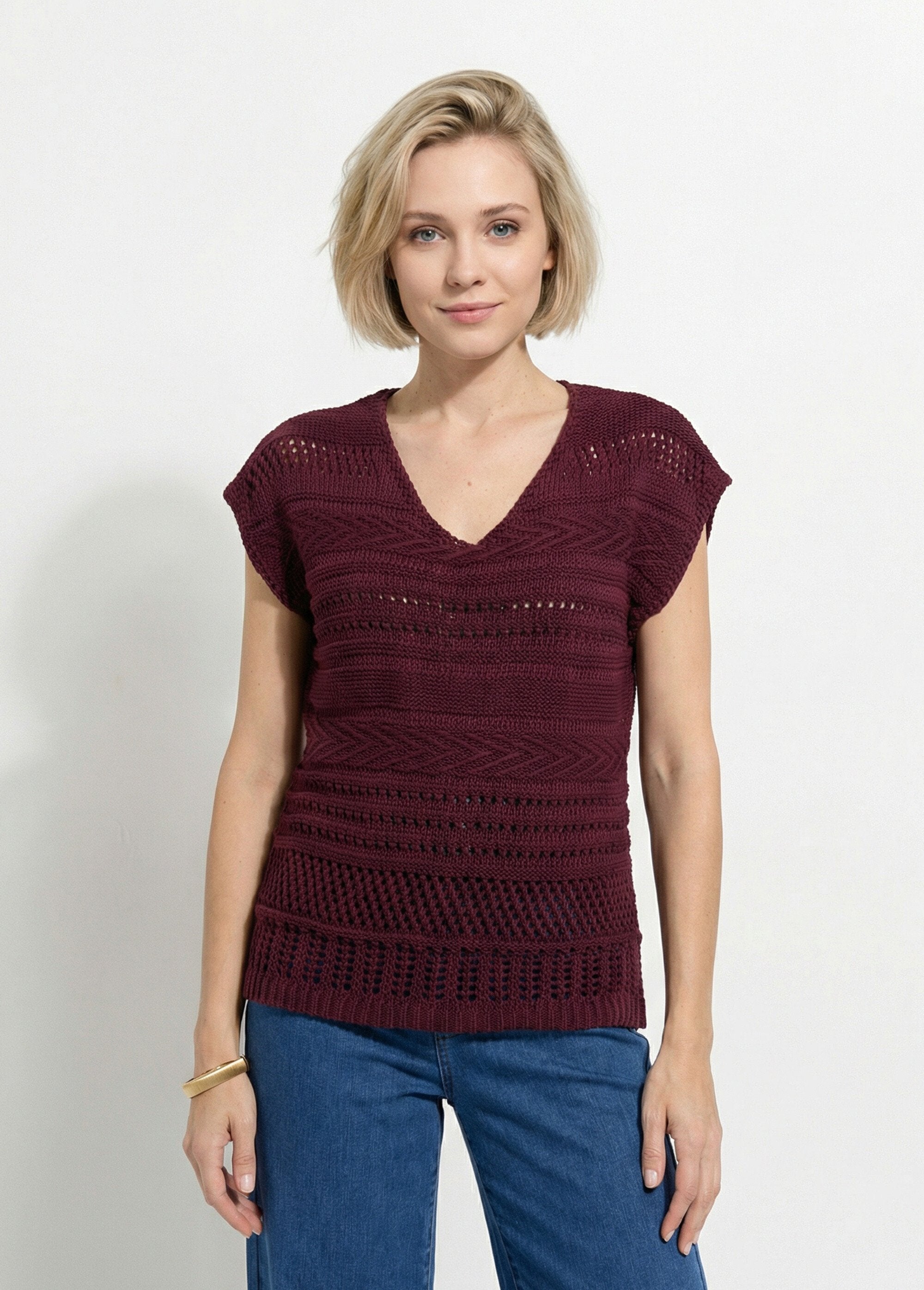Pull_manches_courtes_grosse_maille_Figue_FA1_slim