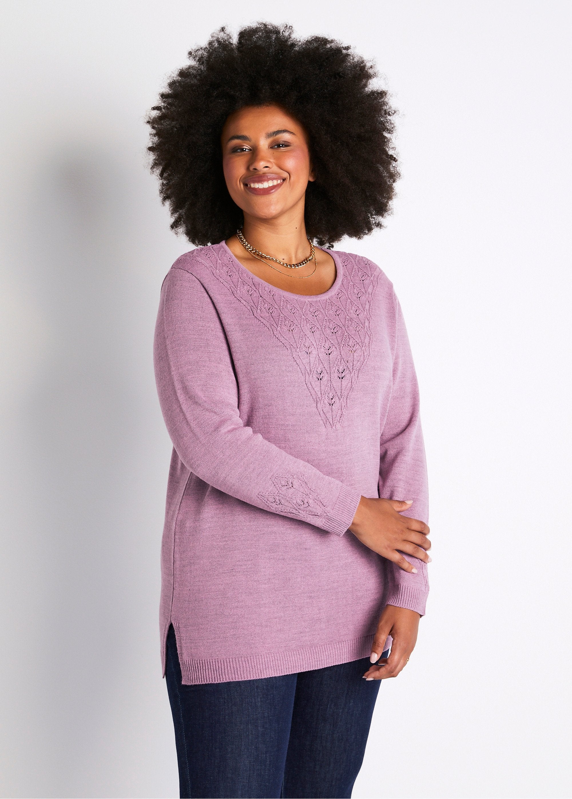 Round_neck_heather_openwork_tunic_sweater_China_parma_FA1_curvy