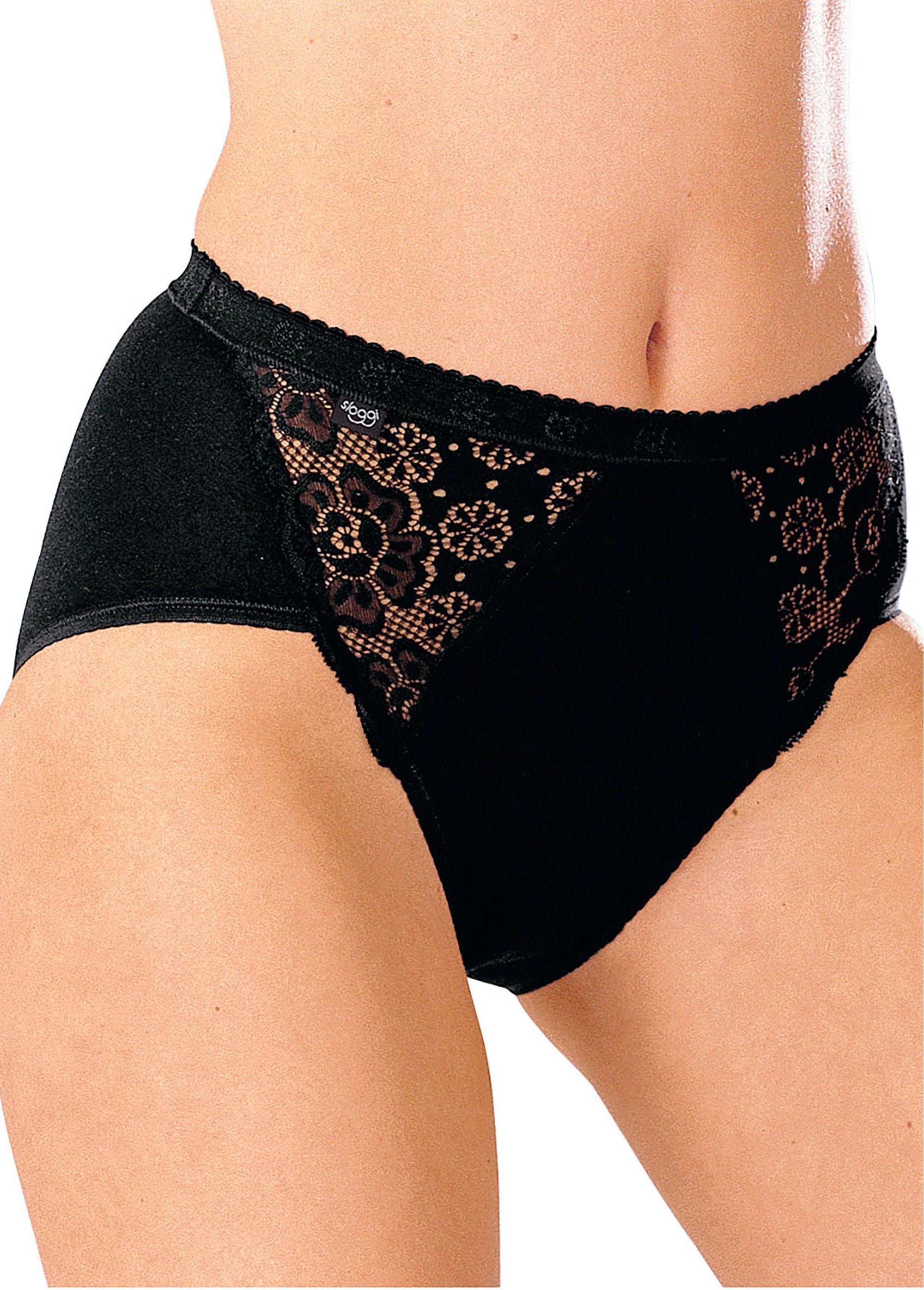 Sloggi®_-_Pack_of_3_Chic_midi_briefs_+_1_free_Black_lot3+1free_FA1_slim