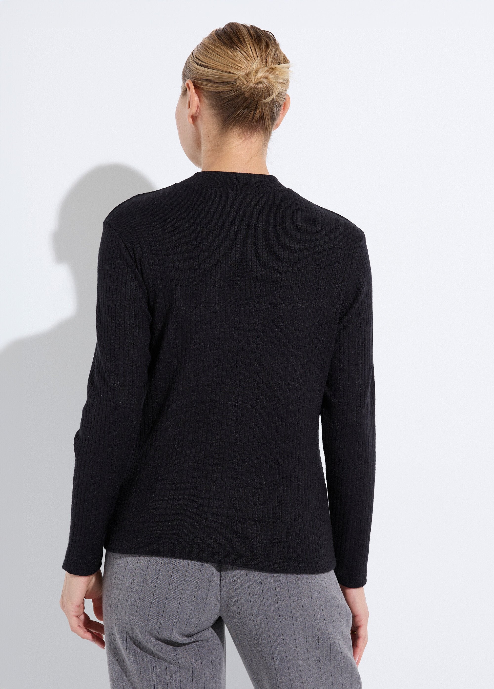 T-shirt_col_montant_maille_côtelée_manches_longues_Noir_DO1_slim