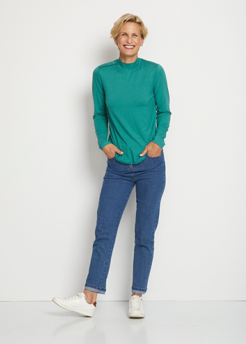 High_neck_t-shirt_Plain_green_SF1_slim