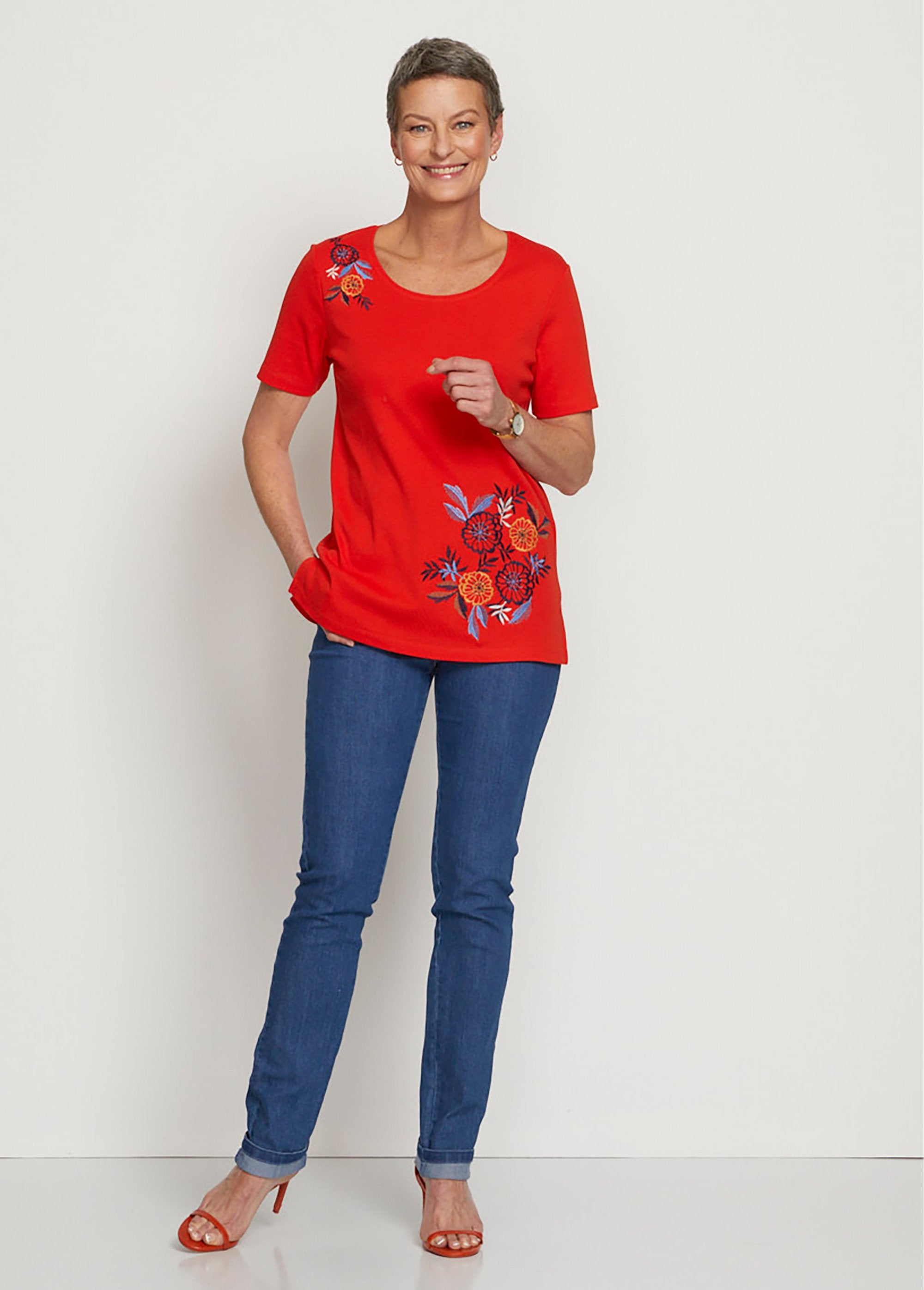 Embroidered_or_printed_short-sleeved_T-shirt_Plain_coral_SF1_slim