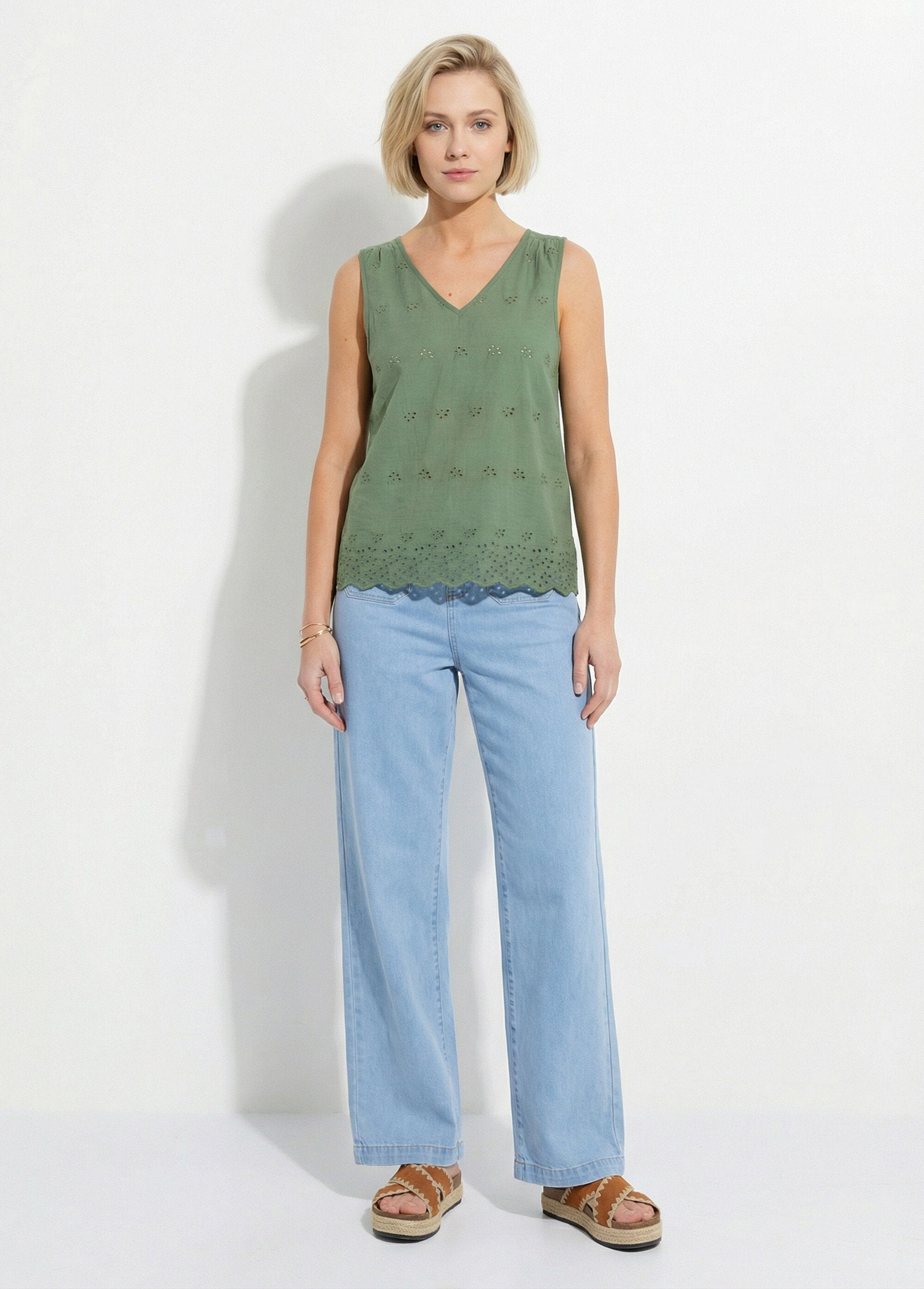 Top_débardeur_broderie_anglaise_coton_Kaki_SF1_slim