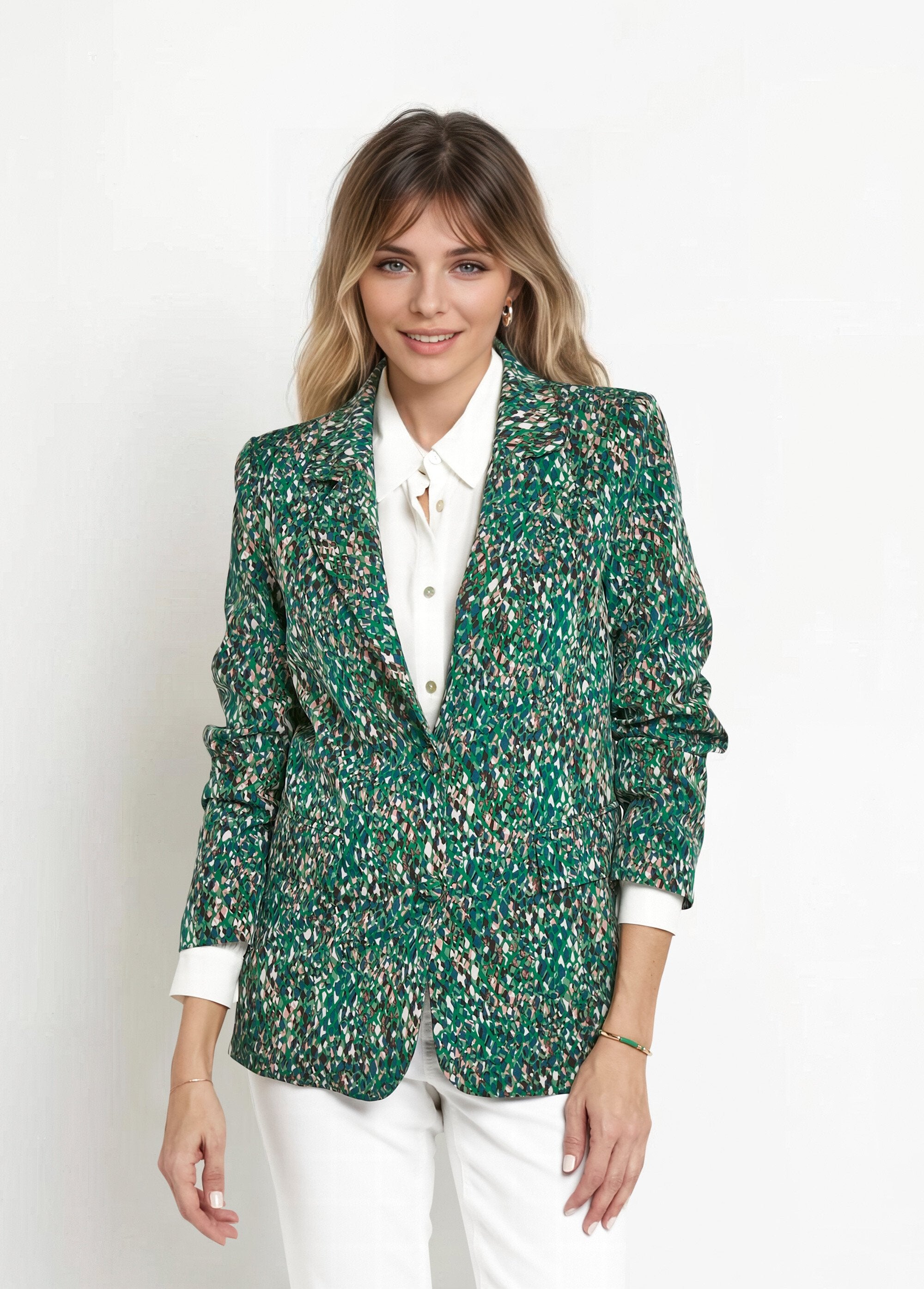 Arty_print_jacket,_tailored_collar_Green_prints_FA1_slim