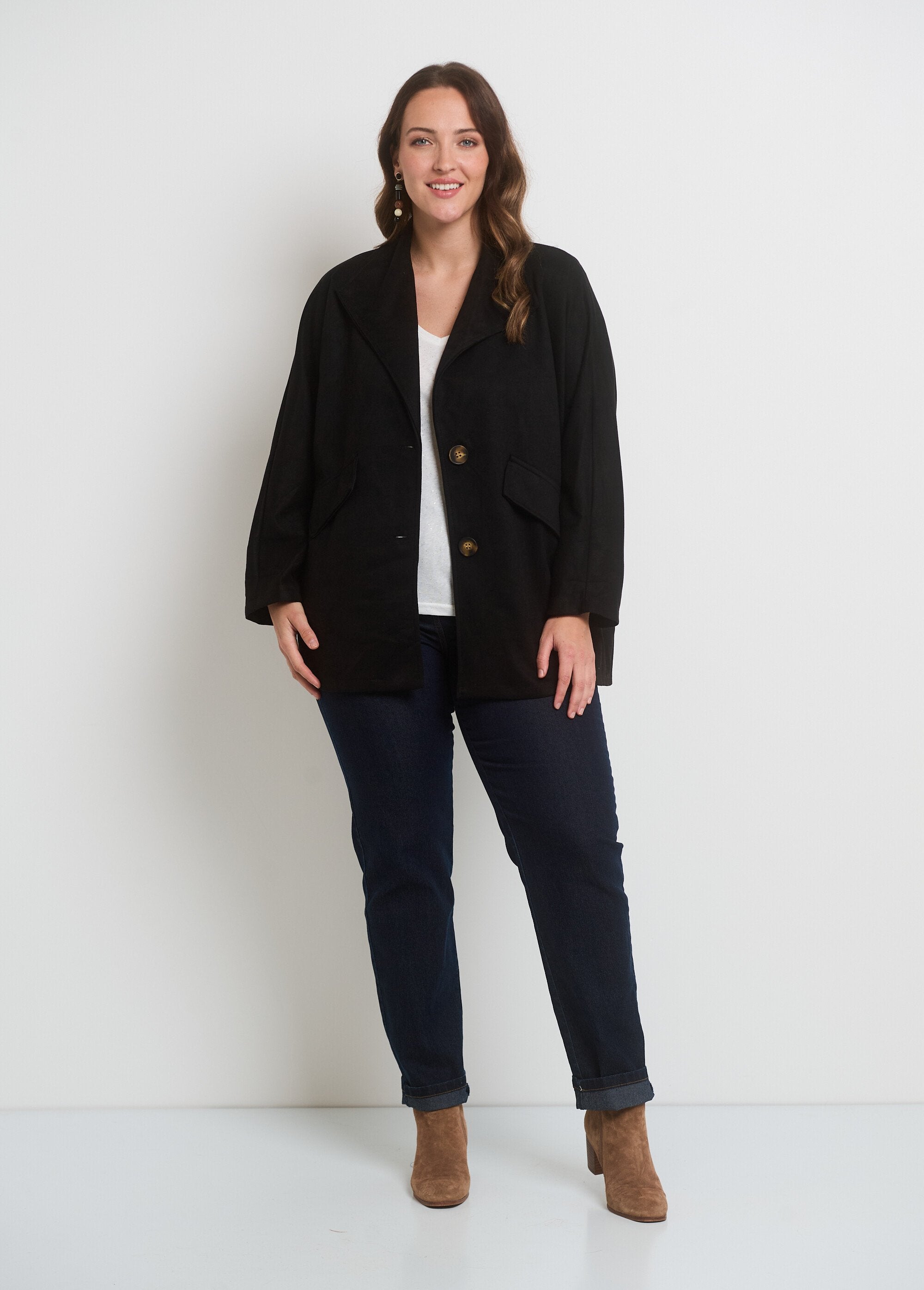 Suedette_long-collared_jacket_Black_SF1_curvy